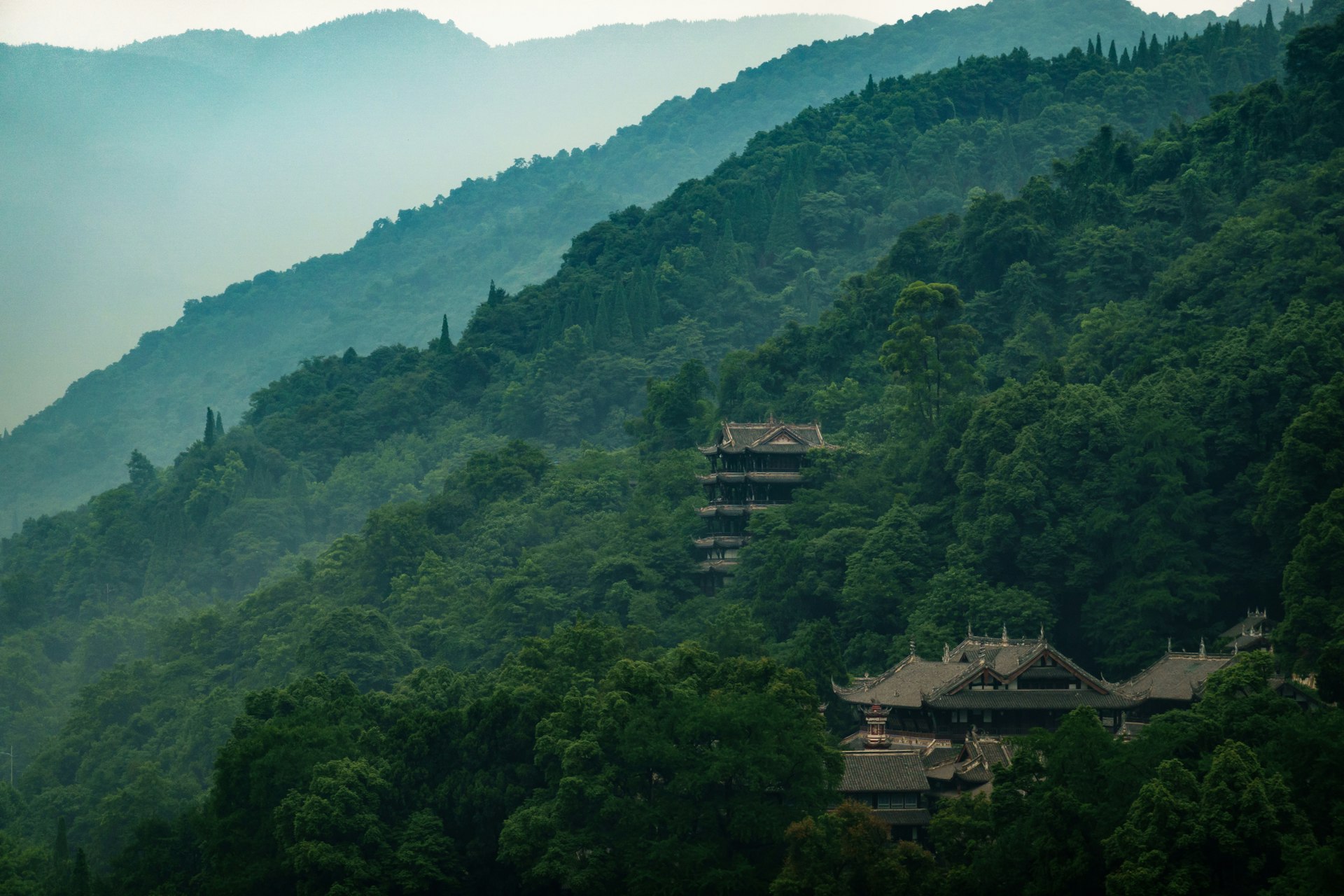 a building on a hill