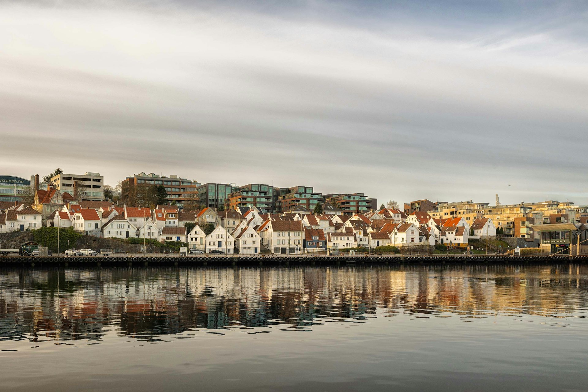 A view of a city from across a body of water