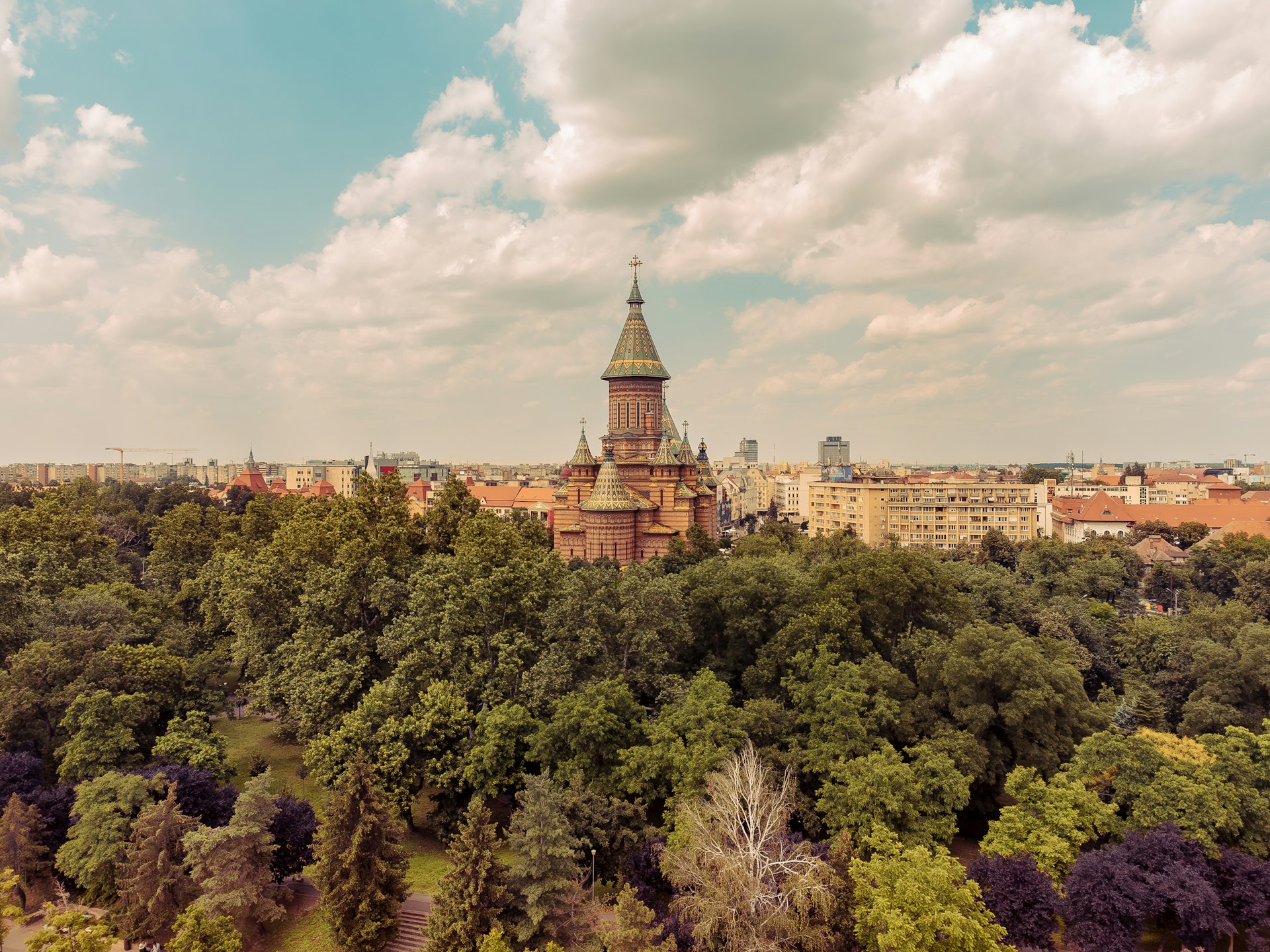 a view of a city from a high viewpoint