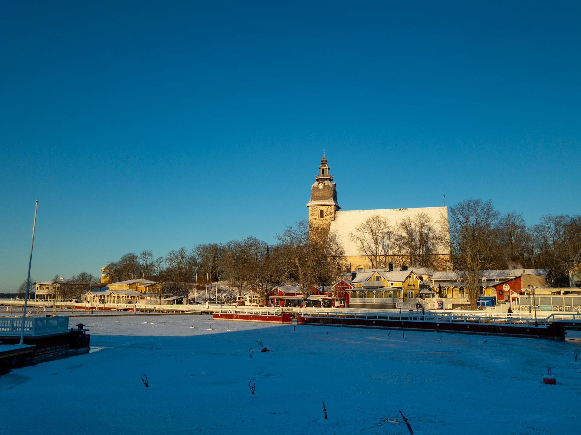 a large building with a clock tower on top of it