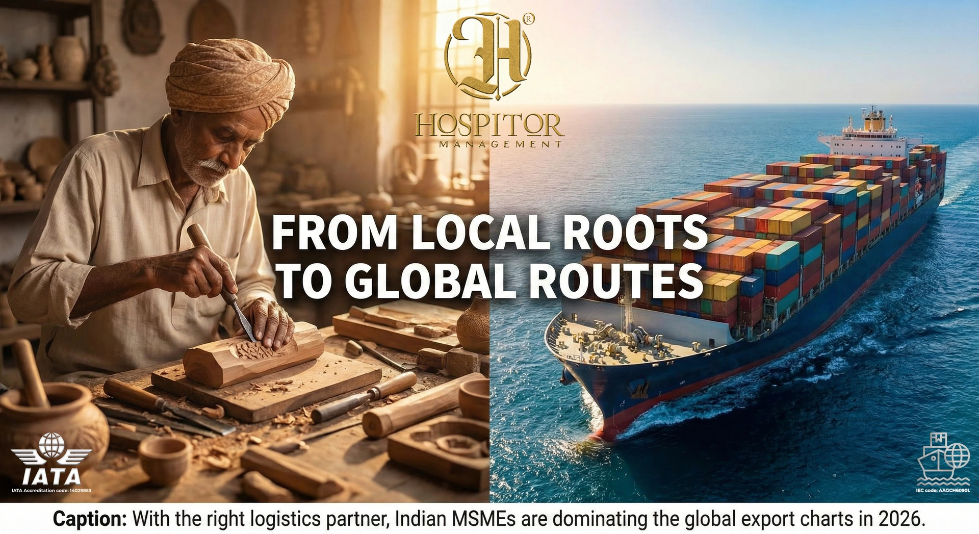 Caption: With the right logistics partner, Indian MSMEs are dominating the global export charts in 2026.